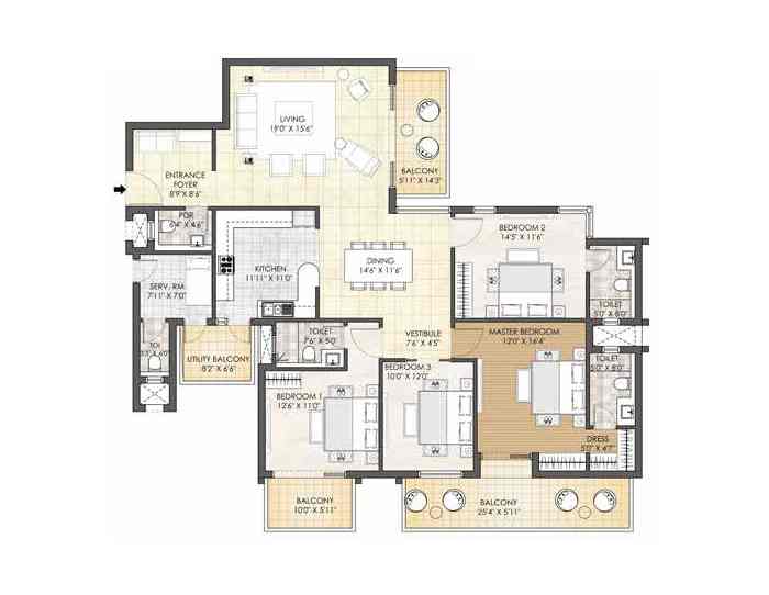 Adani Oyster Grande in Sector 102 Dwarka Expressway, Gurgaon thumbnail 17