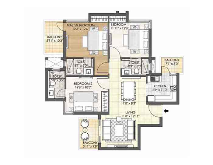 Adani Oyster Grande in Sector 102 Dwarka Expressway, Gurgaon thumbnail 12
