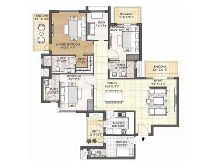 Adani Oyster Grande in Sector 102 Dwarka Expressway, Gurgaon thumbnail 14