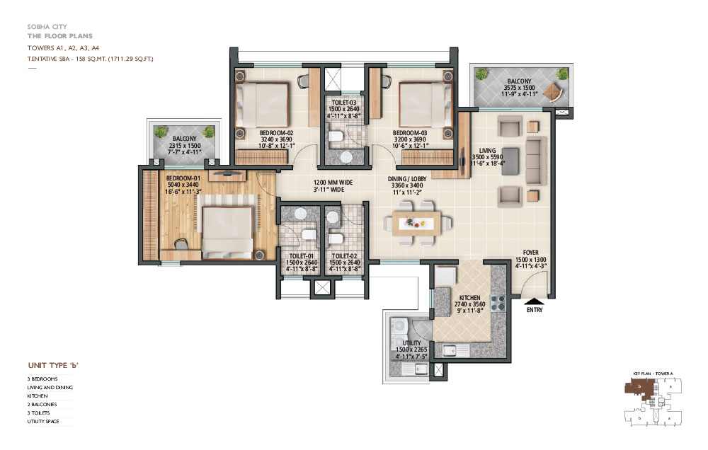 Sobha City Sector 108 Dwarka Expressway, Gurgaon thumbnail 12