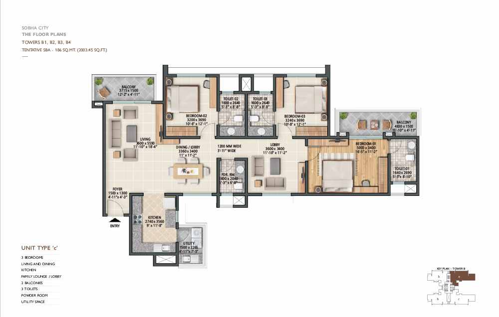 Sobha City Sector 108 Dwarka Expressway, Gurgaon thumbnail 13