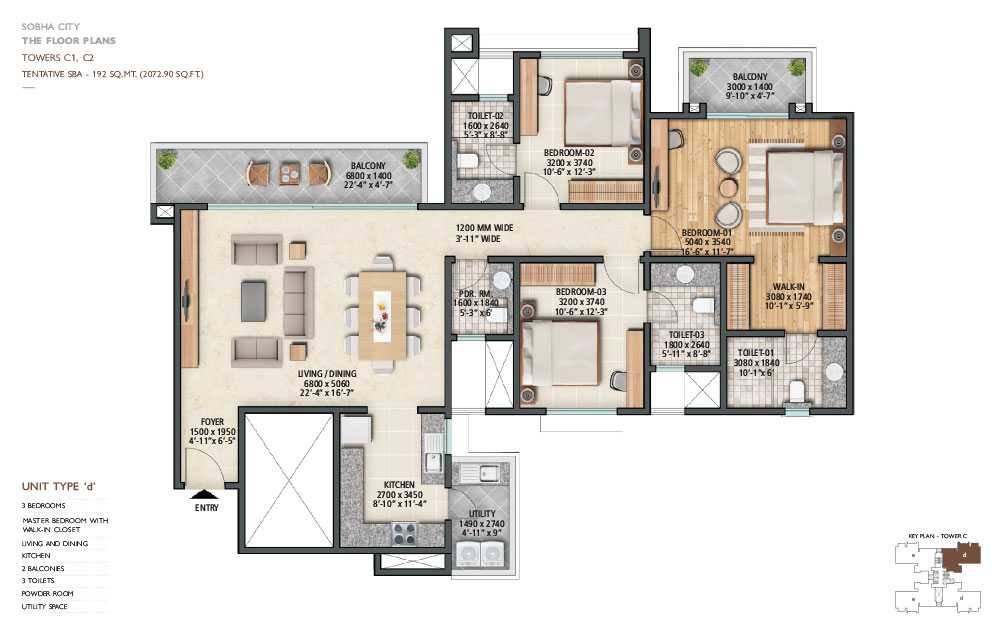 Sobha City Sector 108 Dwarka Expressway, Gurgaon thumbnail 14