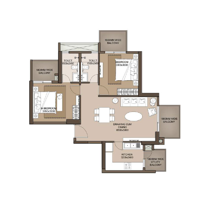 M3M City Heights Sector 65 Golf Course Extension Road, Gurgaon thumbnail 13