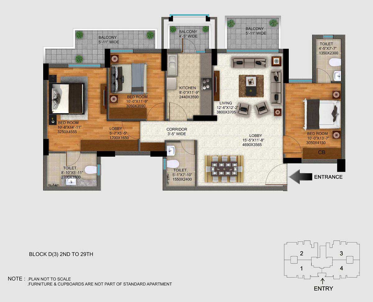 DLF Regal Gardens Sector 90 Dwarka Expressway, Gurgaon thumbnail 11