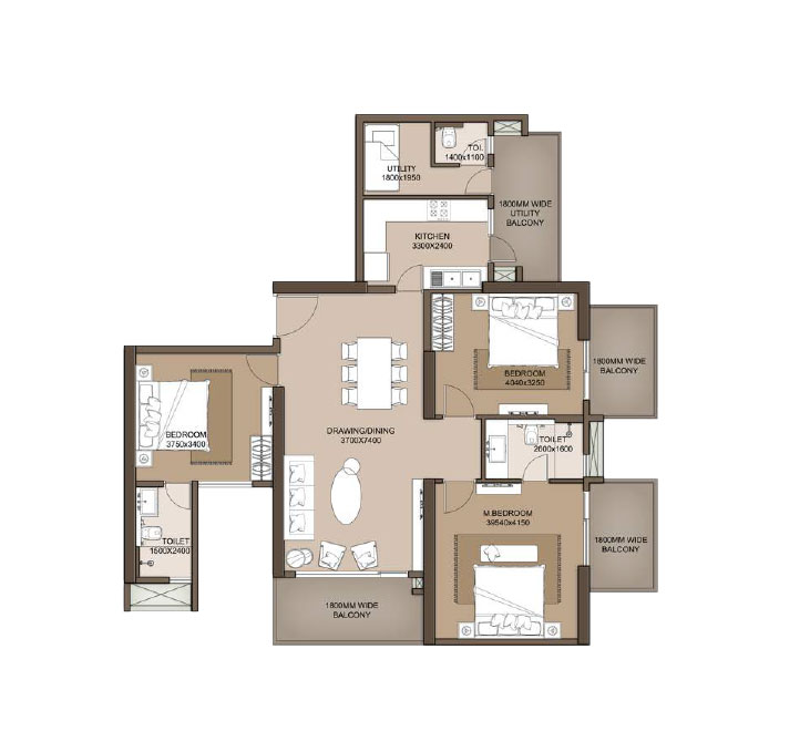 M3M City Heights Sector 65 Golf Course Extension Road, Gurgaon thumbnail 14