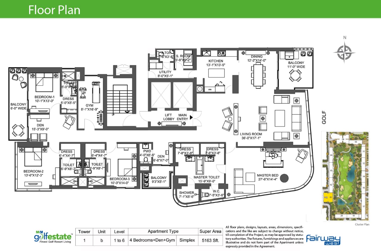M3M Golf Estate Sector 65 Golf Course Extension Road, Gurgaon thumbnail 13