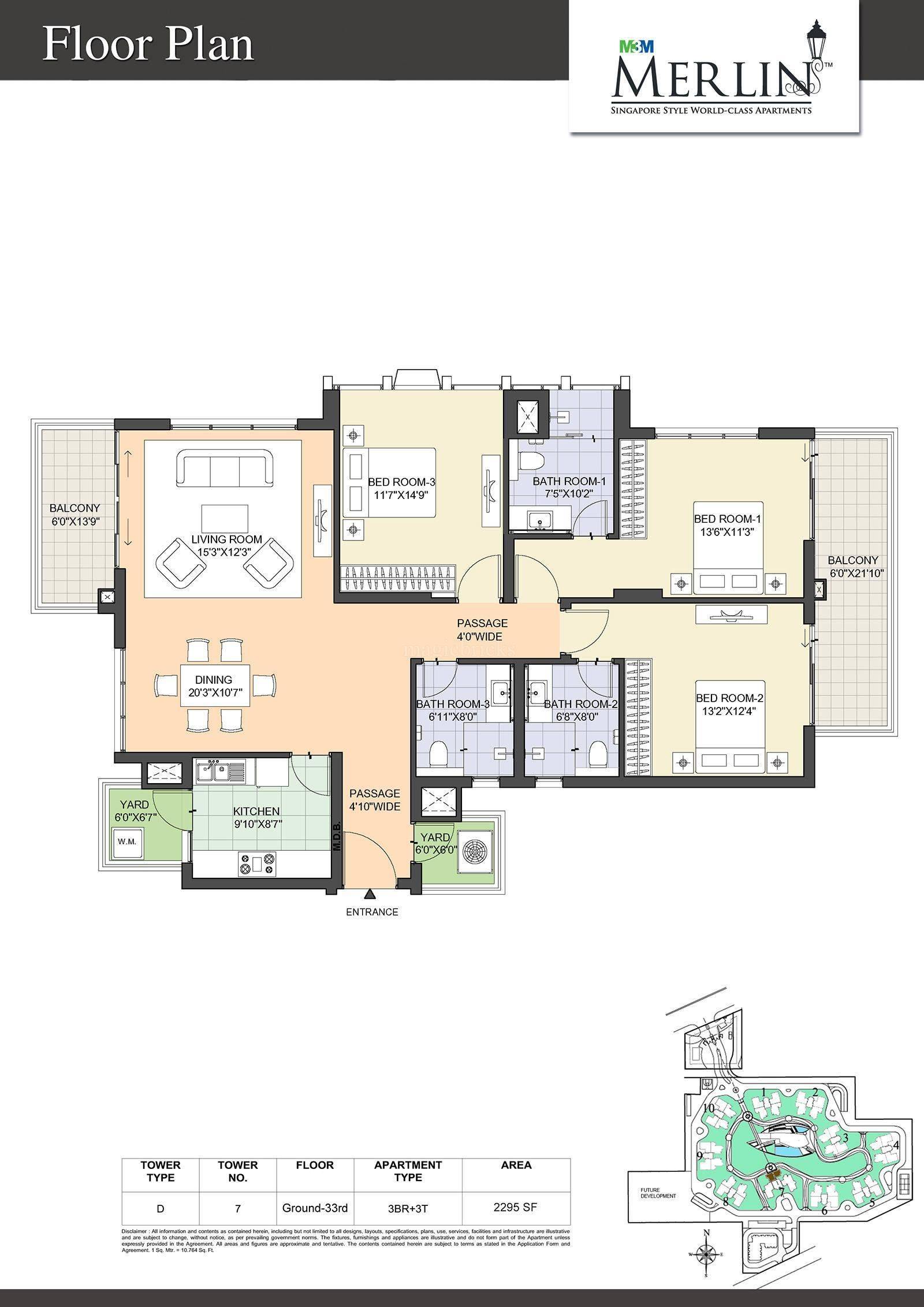M3M Merlin Sector 67 Golf Course Extension Road, Gurgaon thumbnail 21