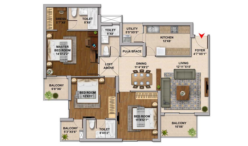 Hero Homes Sector 104  Dwarka Expressway, Gurgaon thumbnail 13