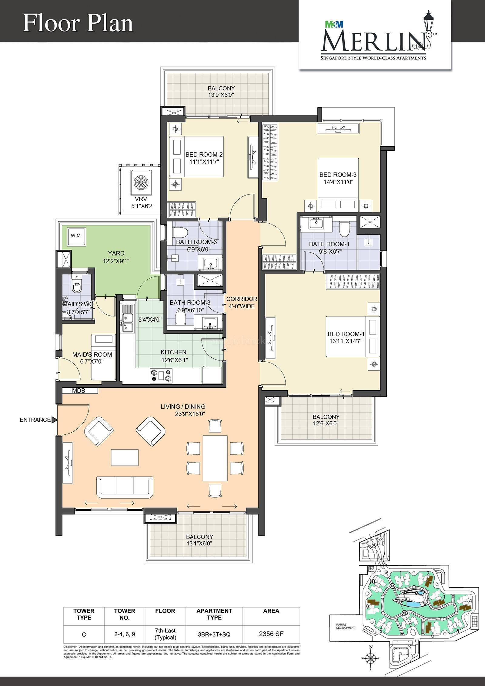M3M Merlin Sector 67 Golf Course Extension Road, Gurgaon thumbnail 20