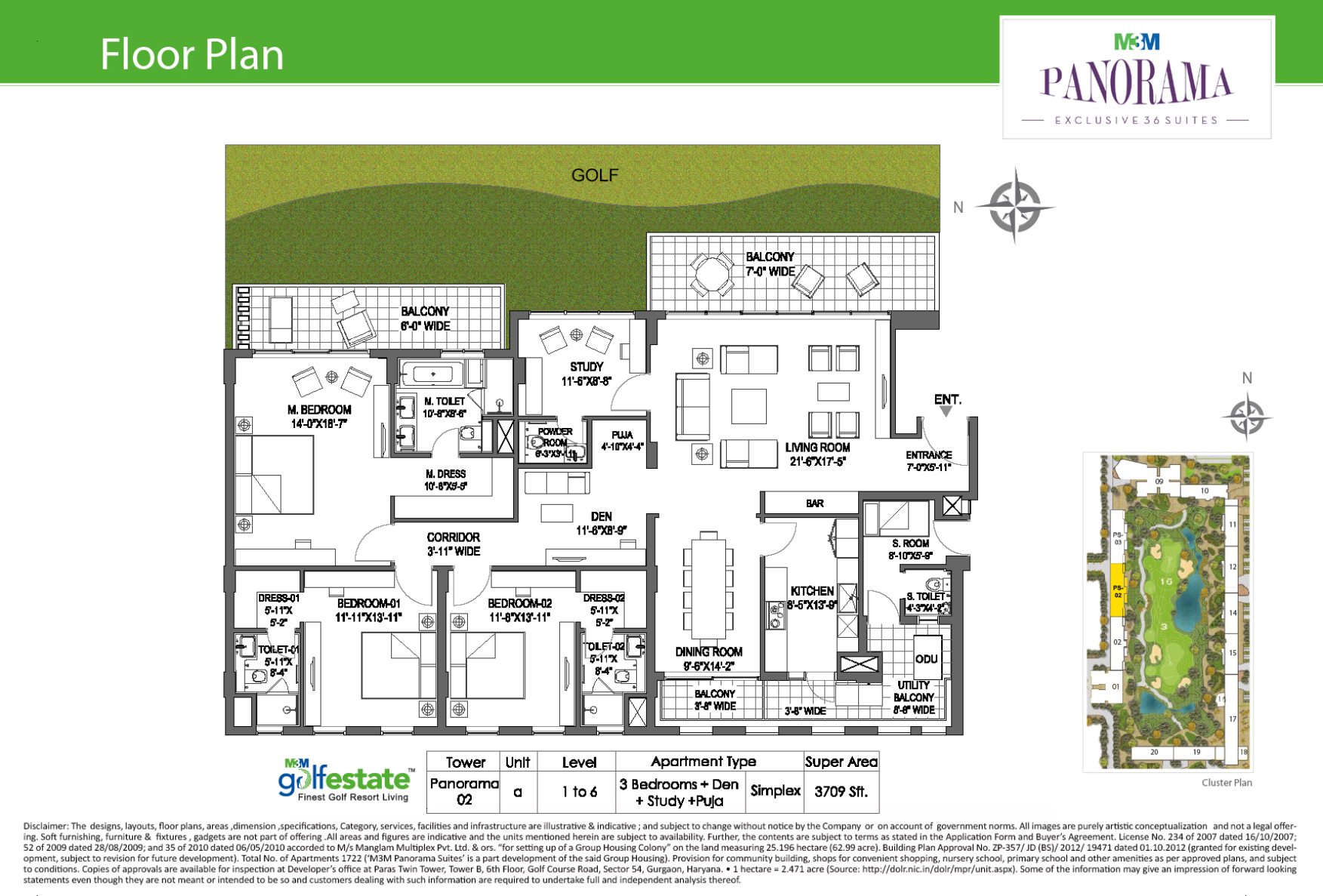 M3M Golf Estate Sector 65 Golf Course Extension Road, Gurgaon thumbnail 12
