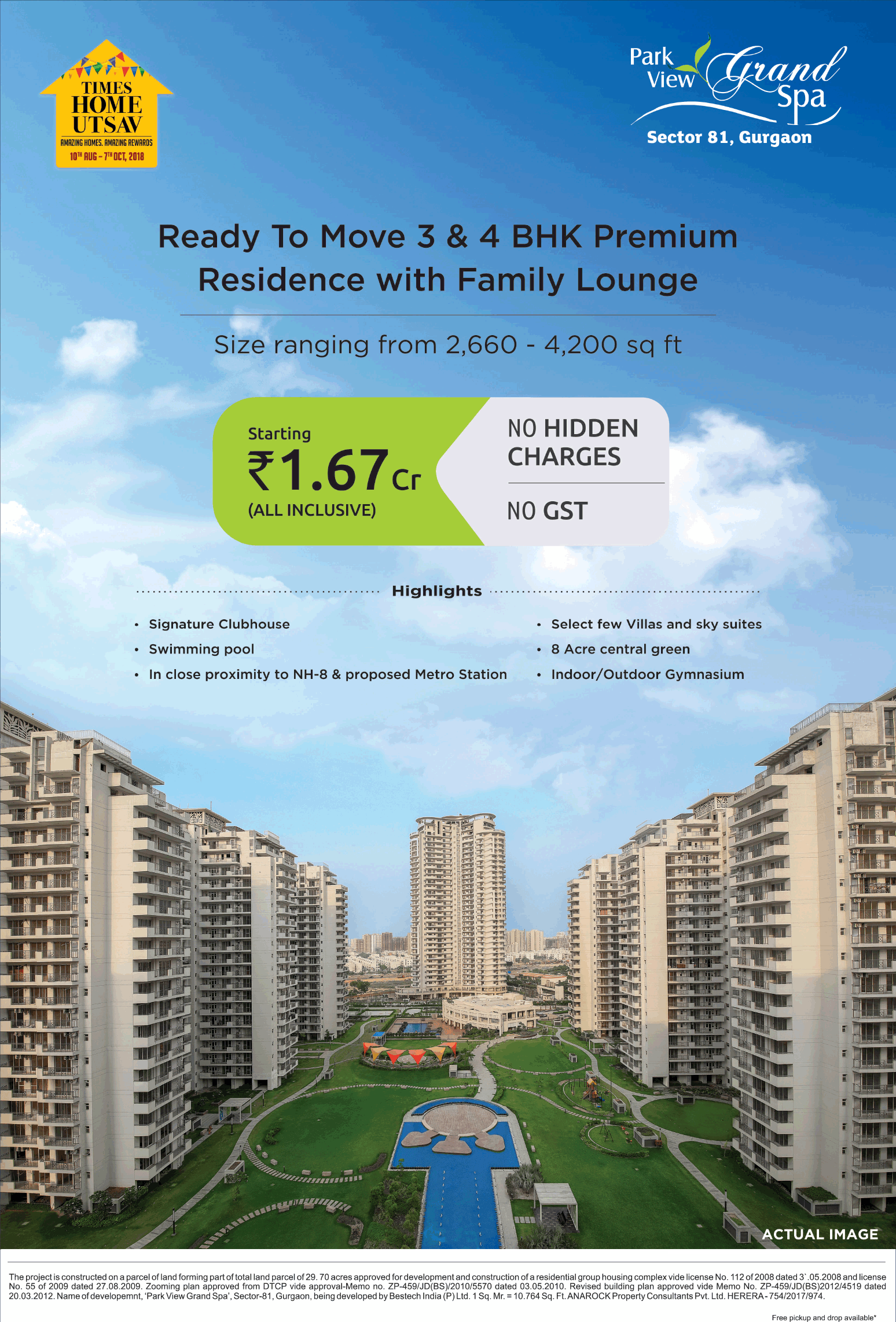 Bestech Park View Sector 81 Dwarka Expressway, Gurgaon thumbnail 14