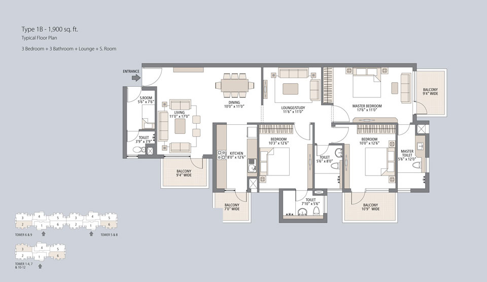 Emaar Palm Gardens Sector 83 Dwarka Expressway, Gurgaon thumbnail 13