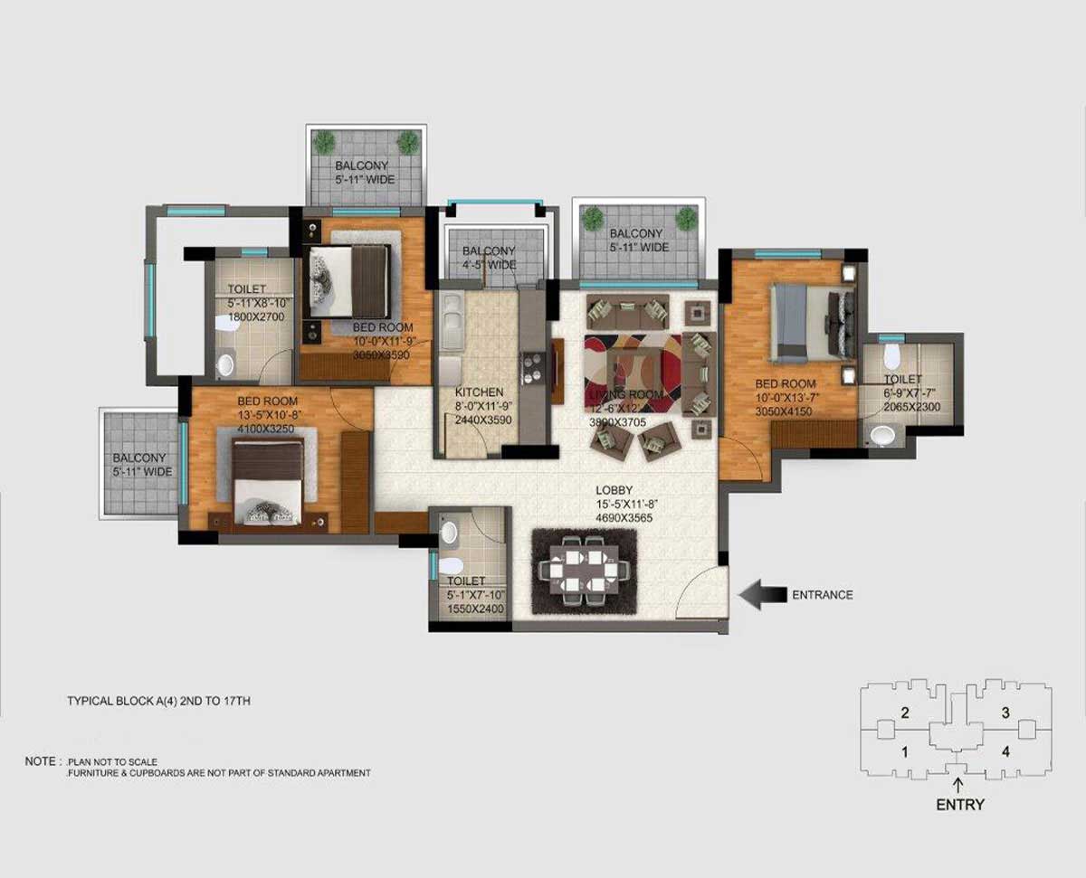 DLF Regal Gardens Sector 90 Dwarka Expressway, Gurgaon thumbnail 12