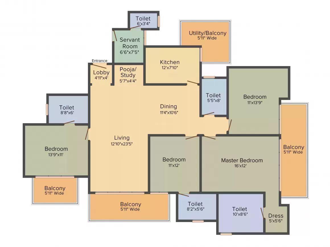 M3M Latitude Sector 65 Golf Course Extension Road, Gurgaon thumbnail 13