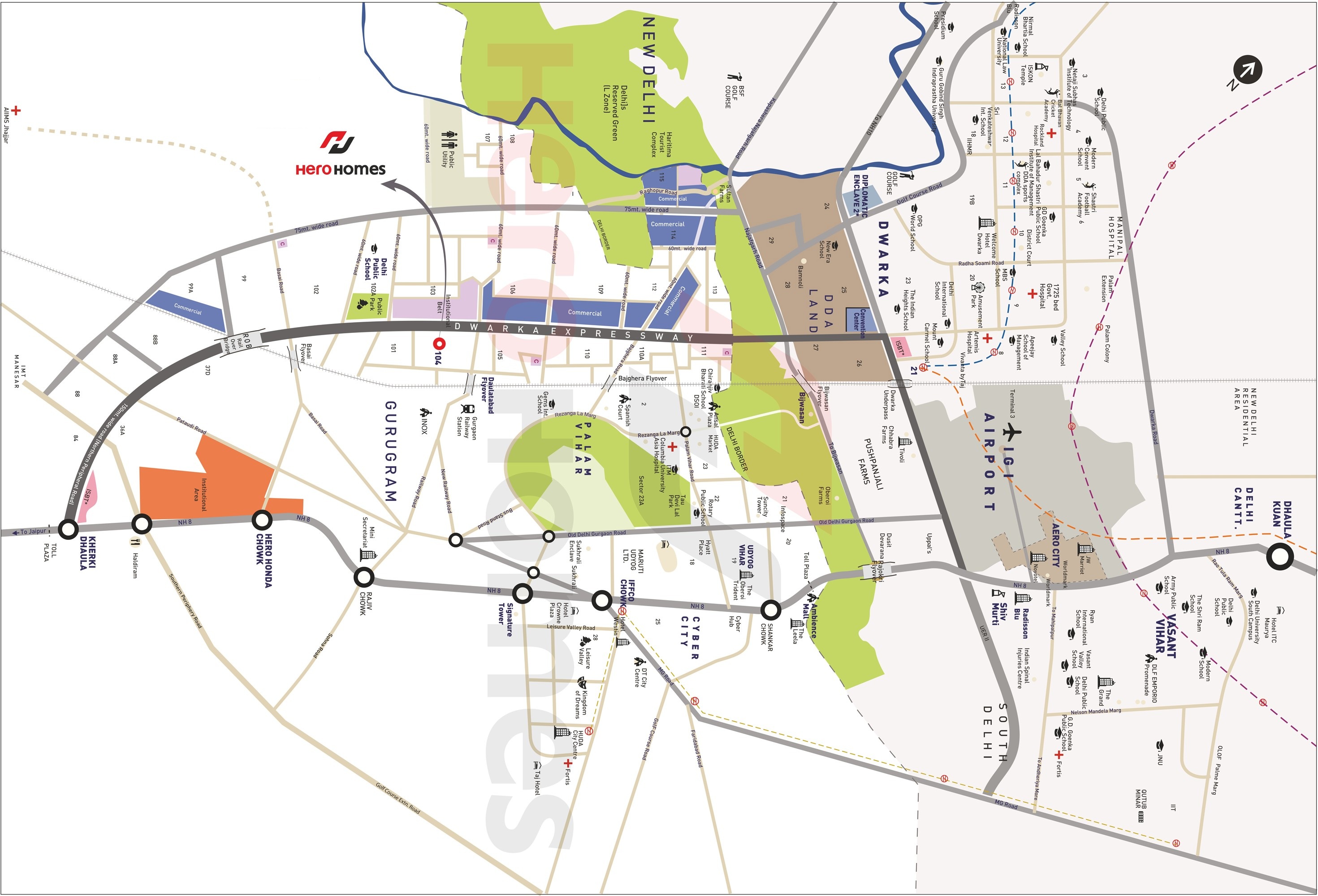 Hero Homes Sector 104  Dwarka Expressway, Gurgaon thumbnail 15
