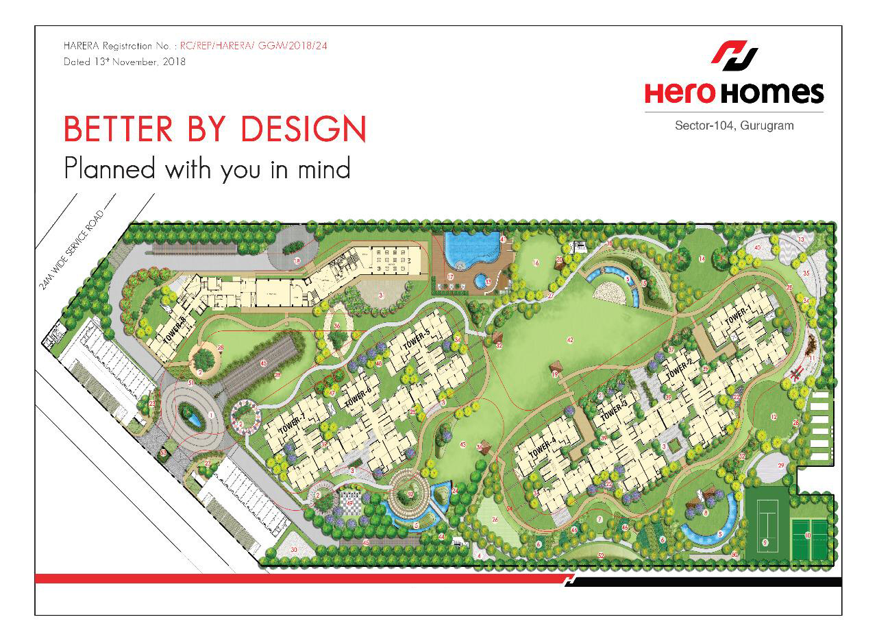 Hero Homes Sector 104  Dwarka Expressway, Gurgaon thumbnail 16