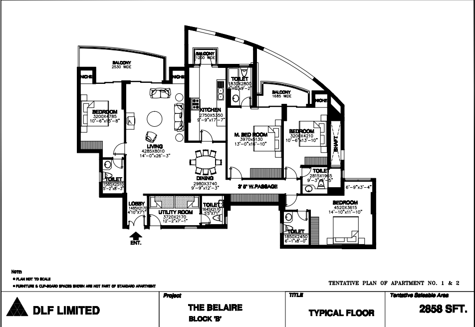 DLF The Belaire Sector 54 Golf Course Road, Gurgaon thumbnail 15