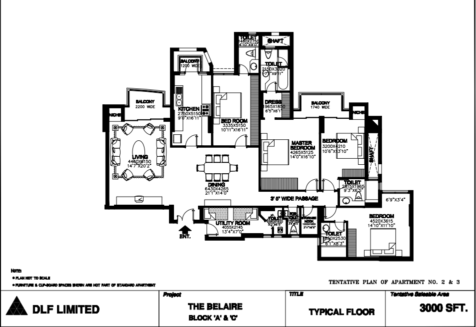 DLF The Belaire Sector 54 Golf Course Road, Gurgaon thumbnail 14
