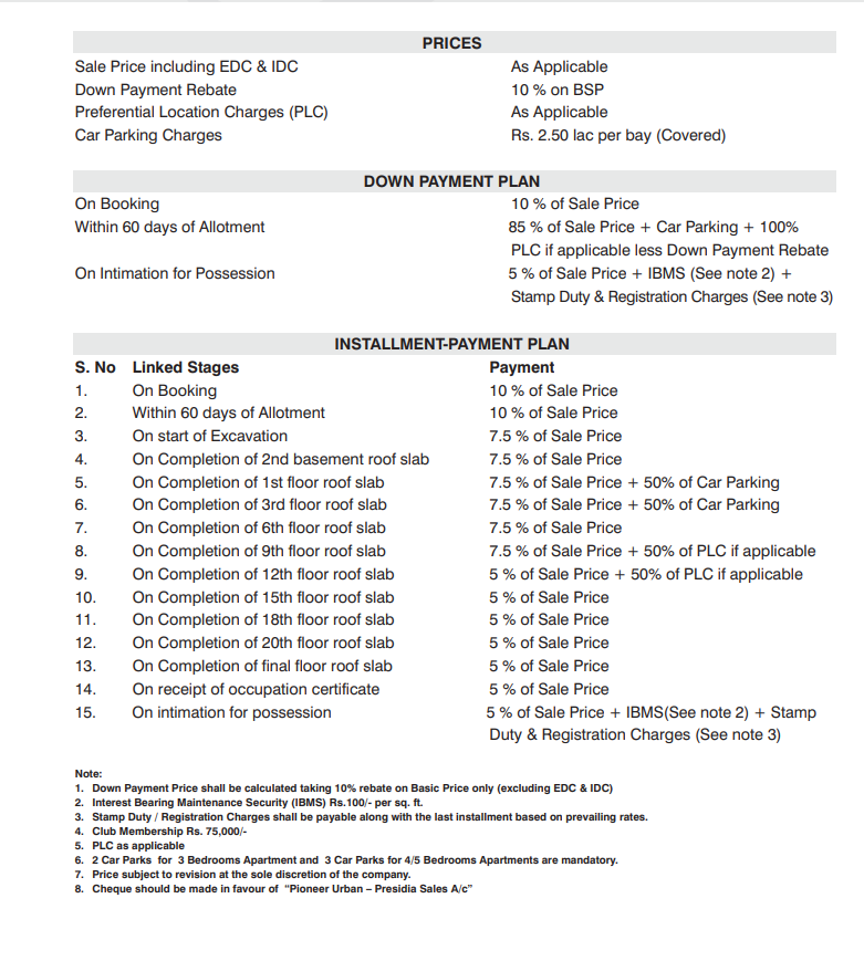 Pioneer Presidia Sector 62 Golf course Extension Road, Gurgaon thumbnail 14