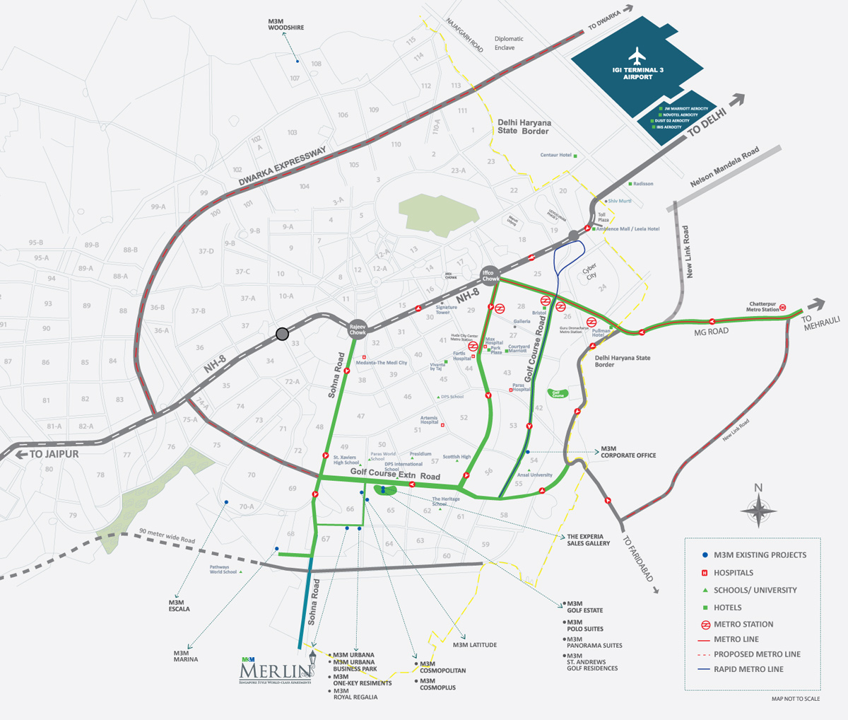 M3M Merlin Sector 67 Golf Course Extension Road, Gurgaon thumbnail 25