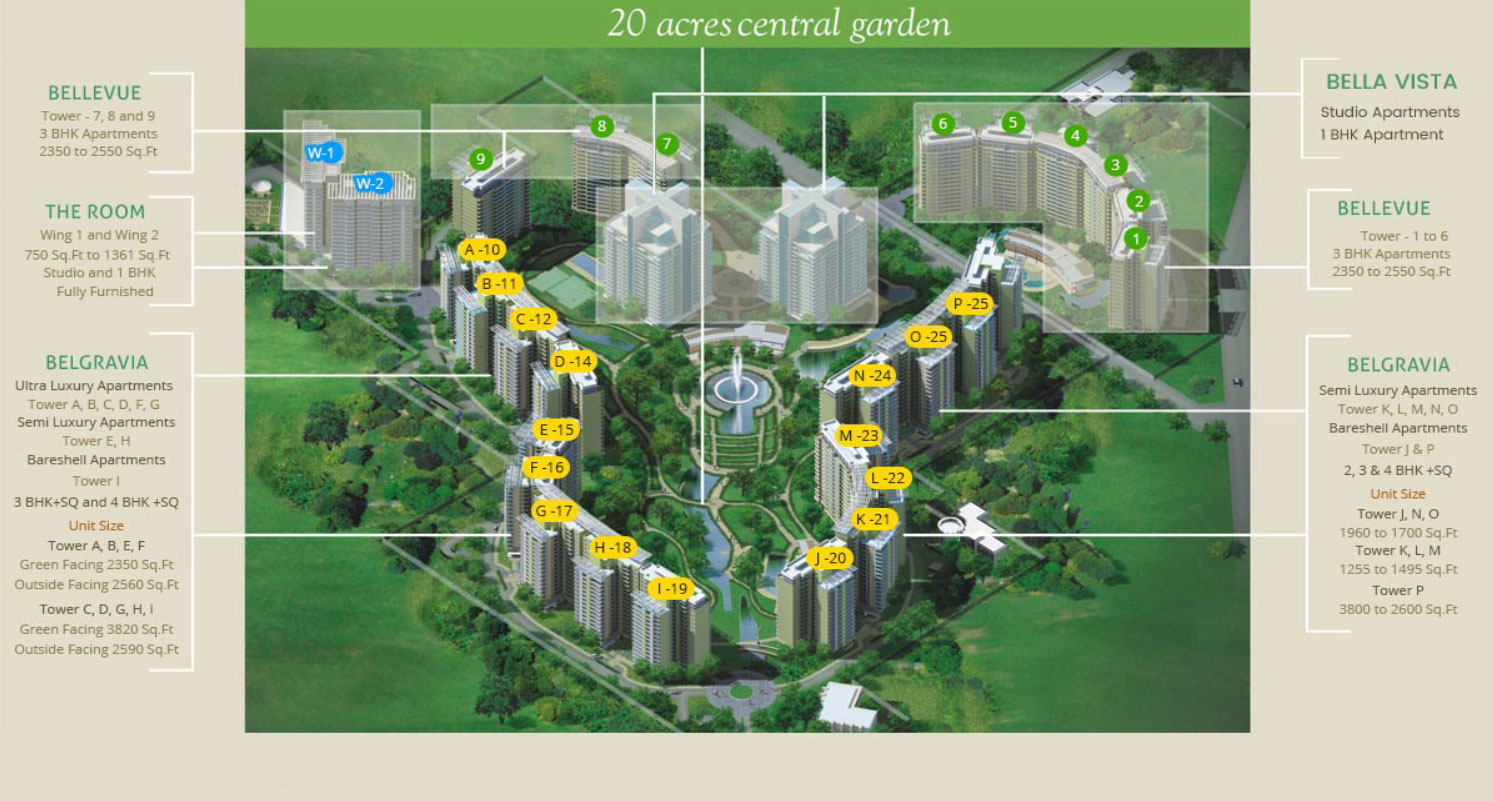 Bellevue Central Park 2 Sector 48 Sohna Road, Gurgaon thumbnail 13